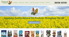 Desktop Screenshot of naturalpetproductsltd.com